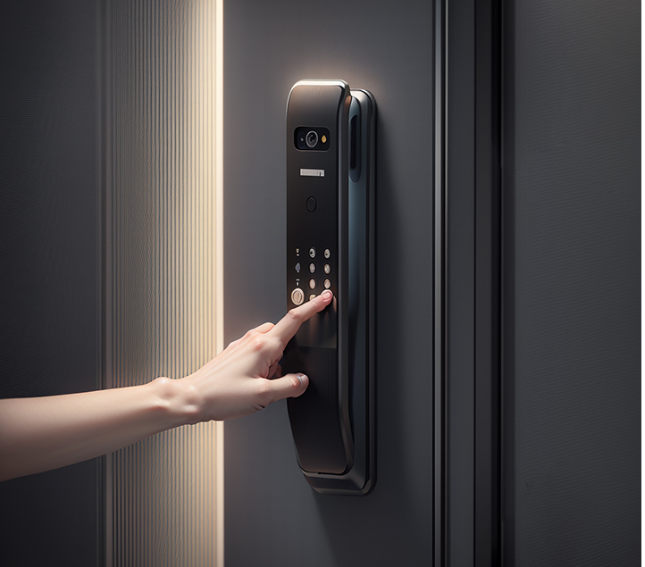 自动滑动智能锁